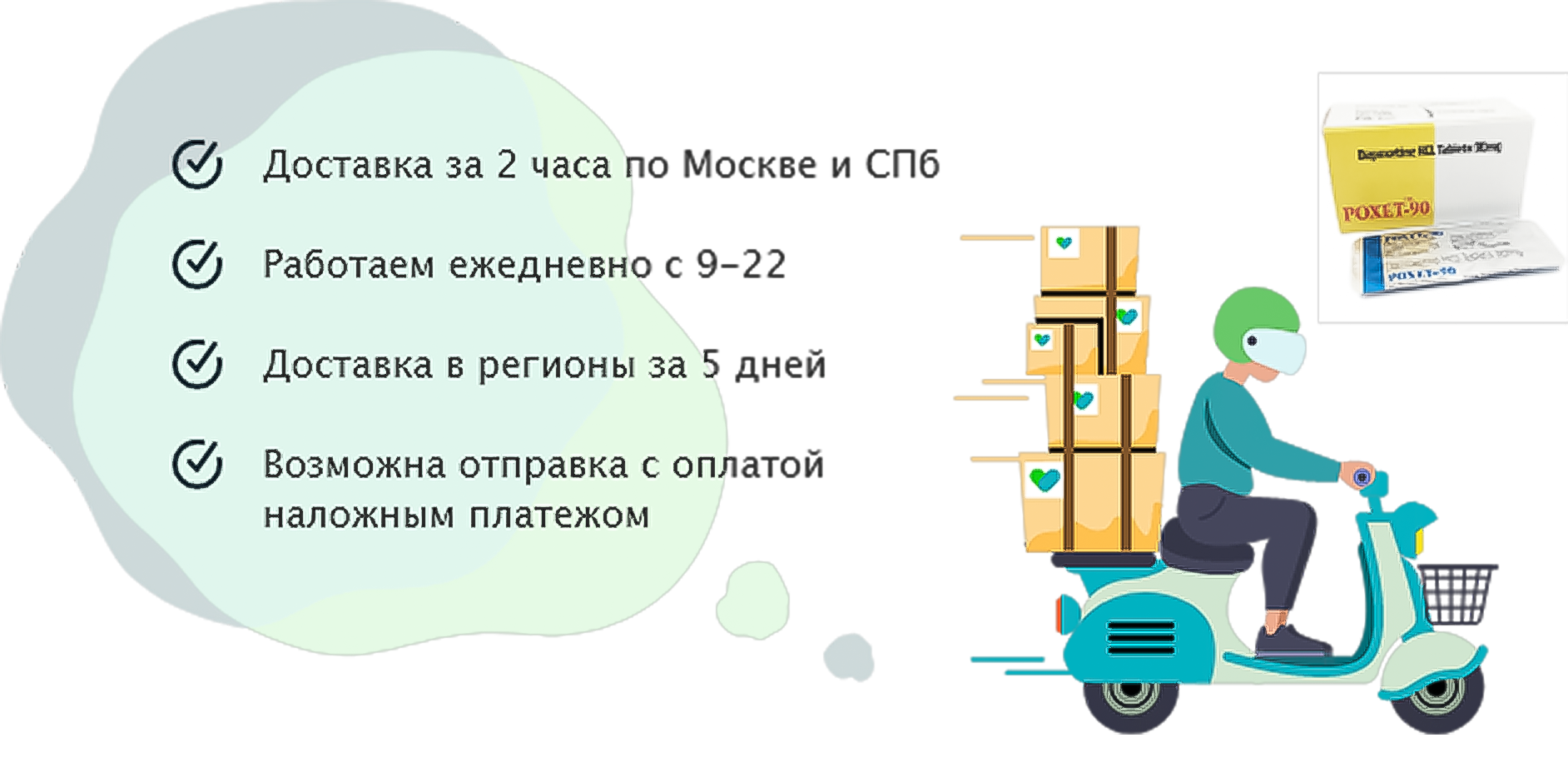 Доставка Дапоксетин 90 мг